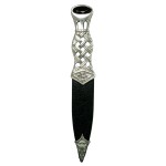 Pewter Celtic Sgian Dubh, Black, SD94E